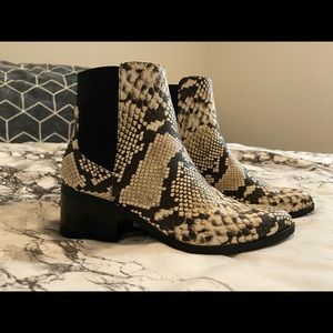 Call It Spring Vegan Snakeskin Boots